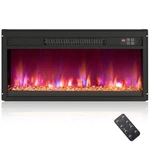 26'' Electric Fireplace Insert Recessed 1500W Heater W/ Remote Control New. Price: $138.49.