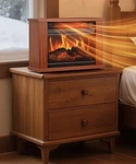 Lifeplus Mini Portable Electric Fireplace Indoor Tabletop Space Heater 13.5" New. Price: $59.99.