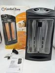 Comfort Zone Quartz Radiant Heater Model CZQTV007BK Black Home Appliances Open. Price: $49.99.