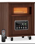 Oylus Infrared Space Heater For Indoor Use With Wood Cabinet(no Remote) Open. Price: $55.00.