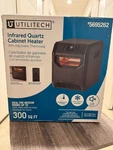 Utilitech Infrared Quartz Cabinet Heater 5695262 Remote Thermostat 1500W Open. Price: $70.00.