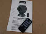 Eden Pure 360 Air Fan Heater Cooler Rotating Oscillating Bladeless Remote Only Used. Price: $24.99.