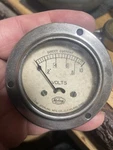 Vintage 1930'S 1940'S Vacuum Tube Heater Voltage - Sterling Volts Gauge Used. Price: $49.95.