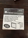 F260163 Mr. Heater Natural Gas To Propane Conversion Kit 50,000 80,000, 125,000 Open. Price: $51.61.