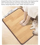 Nujorwarm Electric Heated Floor Mat, Foot Warmer Under Desk, Feet Heating Pad... New. Price: $35.00.