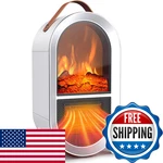 Riseon Portable Electric Fireplace Heater 1500W/750W Mini Space For New. Price: $101.72.