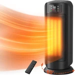 1500W Portable Electric Space Heater With Thermostat, Oscillating & Timer New. Price: $65.99.