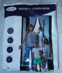 Homitt Magnetic Screen Door 39"X 83" Heavy Duty Mesh Curtain Hook & Loop New. Price: $17.19.