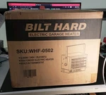 Bilt Hard WHF-0502 Electric Garage Heater 8,500W 29,010BTU 240V Black Fan Forced New. Price: $159.00.