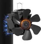 Wood Fan With Magnet: Fireplace For Burning Stoves, Heat Powered New. Price: $38.80.