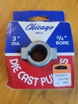 Chicago Die Casting Pulley 3" X 3/4'' Bore 300-A Single Groove. Usa New. Price: $13.30.