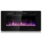 36" Electric Fireplace Heater Recessed Ultra Thin Wall Mounted Multicolor Flame New. Price: $118.99.