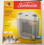 Sunbeam Small Room Ceramic Heater W/ Adjustable Thermostat + Auto Shut-off New. Price: $14.99.