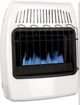 Wall Mounted Natural Gas Unit Heater, Variable Settings, Radiant, White/bl New. Price: $205.00.