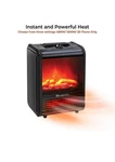 Comfort Zone Ceramic Mini Fireplace Heater Model# CZFP1BK-EC New. Price: $38.08.