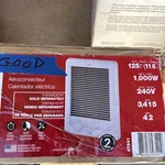 Dimplex Dcsc Up To 1000-W 208/240-V Forced Air Heater (5.25-IN 12-IN Grille) Open. Price: $69.99.