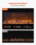 42 Inch Electric Fireplace Wall Mounted Recessed With Remote Control 1500W New. Price: $258.99.