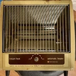Rare Vintage Retro Toastmaster Space Heater 1320W Model 9B1-1 12V 50-60HZ 1960S Used. Price: $53.99.