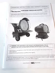 Mr. Heater Forced Air Kerosene Model #MH125KTFR MH70KTFR Owner's Manual Used. Price: $12.99.