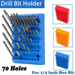 Drill Bit Holder 1/4 In Hex Wall Mount Dewalt /for Milwaukee Tool New. Price: $16.99.