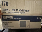 Broan 170 1000W 120V Electric Wall Heater White And Surface Mount Kit New. Price: $139.99.