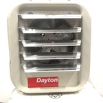 Dayton 804T11 Fan Forced Electric Unit Heater, Wall & Ceiling, Phase, 277VAC, New. Price: $525.00.