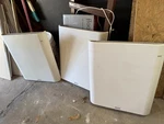 3 Envi Plug-in Electric Wall Mounted Convection 120V 500W Space Heaters Used. Price: $200.00.
