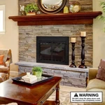 Uniflame Large Connor Bi-fold Style Fireplace Doors With Smoke Tempered Glass Open. Price: $185.00.