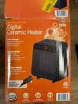 Soleil Electric Digital Ceramic Heater 1500W Indoor, Black PTC-916B Open. Price: $30.00.