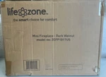 Life Zone Mini Fireplace 750W Dark Walnut ZCFP1017US New. Price: $110.99.