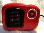 Cherry Red Mini Heater 250W Ceramic Soleil Desktop Table Tested Works MH-08R Used. Price: $13.99.