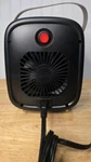 Ztech Portable Desk Countertop Heater Black With Gold Trim Carrying Handle Used. Price: $22.99.