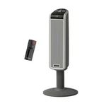 Lasko 5397 29 Inch Ceramic Pedestal Heater 1500W Oscillating Remote Gray Open. Price: $31.20.