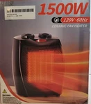 Portable Electric Space Heater With Thermostat, 1500W/750W Safe And Quiet Cerami Open. Price: $19.99.