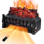 21IN. Electric Fireplace Log Space Heater W/ Remote Control 8-HOUR Timer Realist New. Price: $142.31.