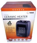 Geneva Personal Ceramic Heater - 2 Settings 750 / 1500 Watts Fast New. Price: $19.99.