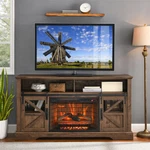 60" Electric Fireplace 1500W Tv Stand Cabinet W/ Door Sensor Remote Control New. Price: $459.00.