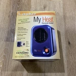 Lasko 102 Myheat Portable Electric 200W Ceramic 6" Space Heater, Blue Used. Price: $25.00.