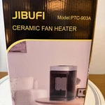 Jibufi Ceramic Fan Heater PTC-903A, 1500W 120V 60HZ New. Price: $12.00.