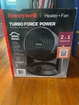Honeywell Turbo Force Power Personal Heater & Fan- Black New. Price: $24.00.