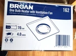 Broan-nutone 162 Type Ic Infrared Single-bulb Ceiling Heater With Fan White New. Price: $71.75.