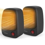 2 Pack Small Space Heater, 500W Portable Electric Ptc Ceramic With Fast New. Price: $49.99.