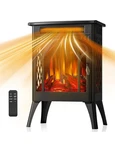 Rintuf Electric Fireplace Stove, 1500W, Fast Heating, X Infrared Heate Open. Price: $70.00.