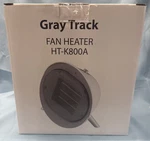 Gray Track Fan Heater HT-K800A Watt 3 Settings New. Price: $24.85.