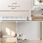 Redants 4FT Baseboard Heater Cover Kit Left Right Endcaps Galvanized Steel White New. Price: $45.00.