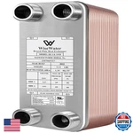Ab 3X8 10 Plates Water To Heat Exchanger COPPER/SS316L Stainless Steel New. Price: $155.43.