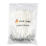 Ericx Light Piece Natural Candle Wick, Low Smoke 6" Pre-waxed & 100% Natu... New. Price: $12.12.