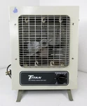 Titan Heavy Duty 1250W Forced Fan Heater Model T-113A Rectangular Small Metal Used. Price: $49.95.