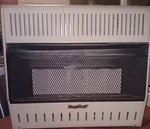 Kozy World KWP322 Wall Mount 25,000BTU Propane Gas Heater Used. Price: $50.00.