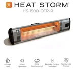 Storm HS-1500-OTR-R Infrared Patio Heater 1500W Weatherproof Remote Silver Open. Price: $79.99.